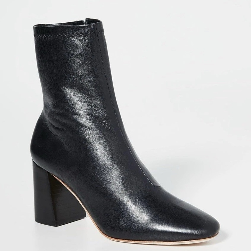 Loeffler Randall Elise Slim Stretch Black Ankle Boots 9.5